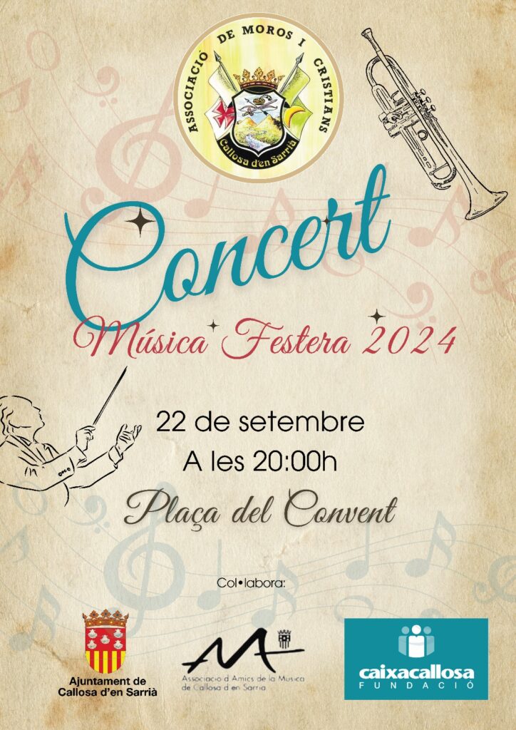 Cartell del concert de Música Festera 2024